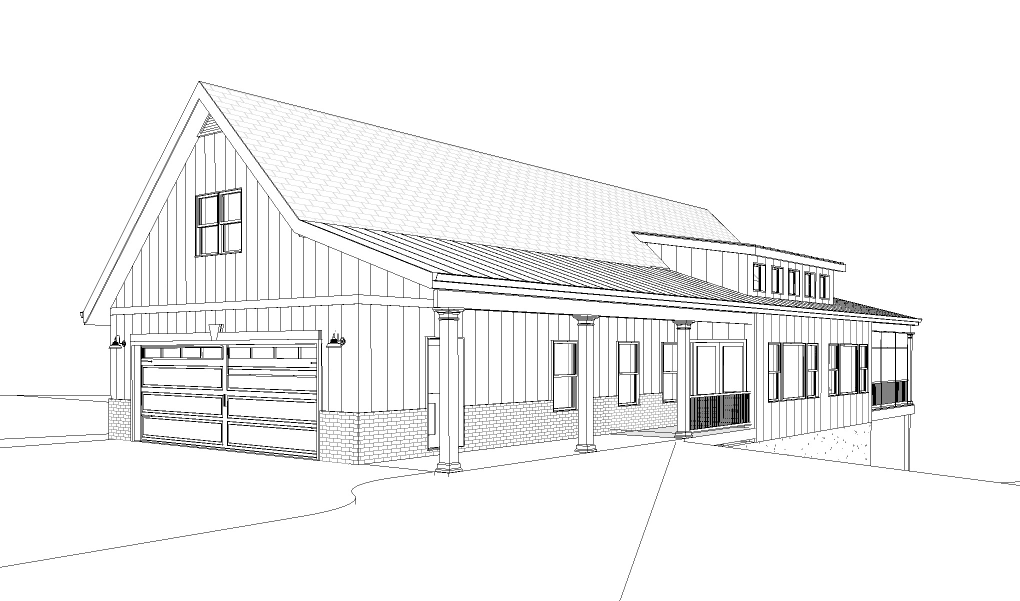 Ball Ground ADU 3D view